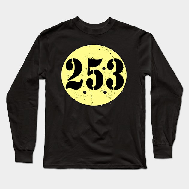 Angel Number 253 Long Sleeve T-Shirt by Lamink